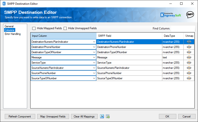 SMPP Destination - Columns.png